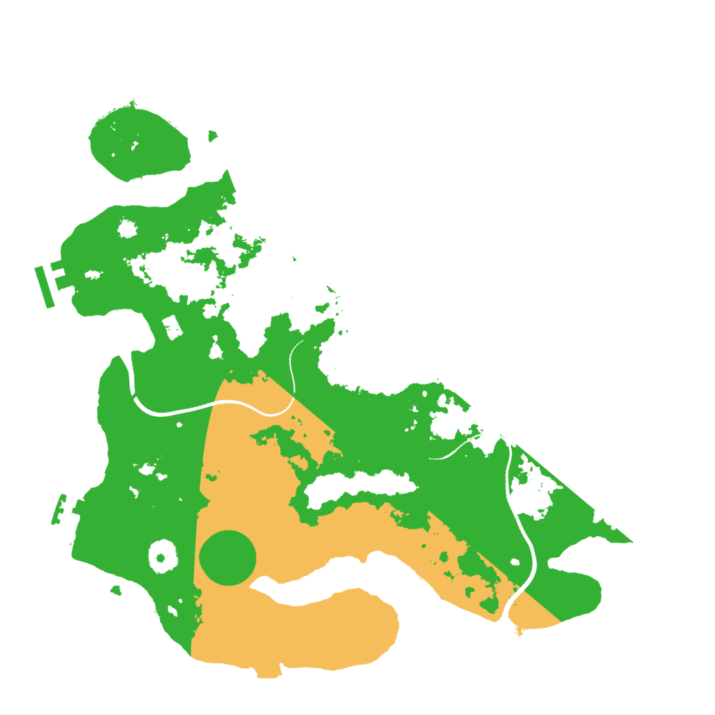 Biome Rust Map: Procedural Map, Size: 3400, Seed: 45561998