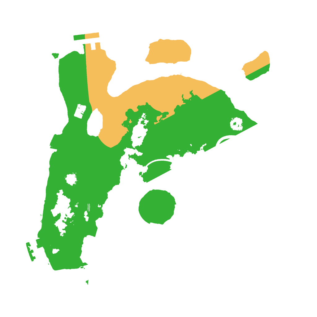 Biome Rust Map: Procedural Map, Size: 2500, Seed: 13815603