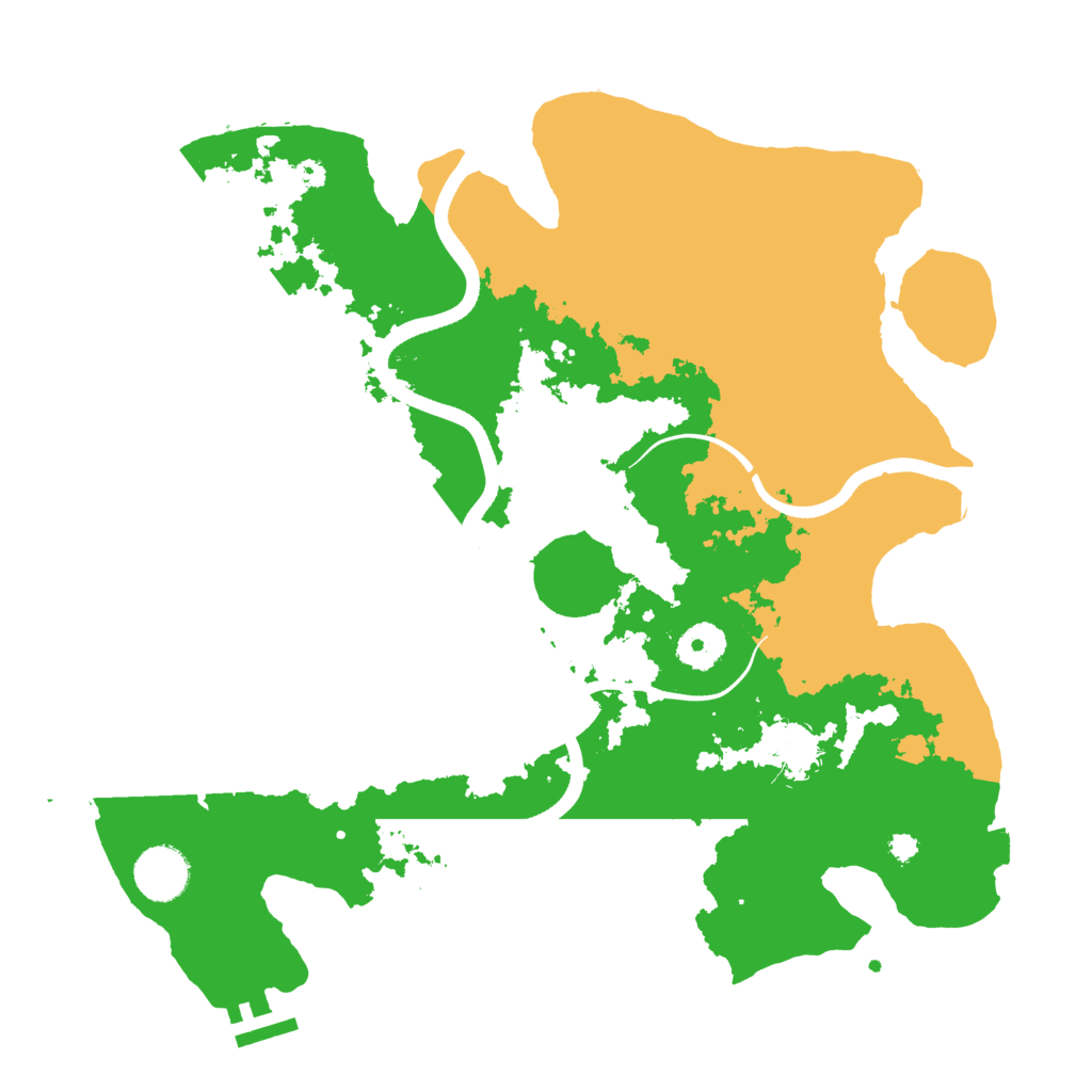 Biome Rust Map: Procedural Map, Size: 3500, Seed: 43746644