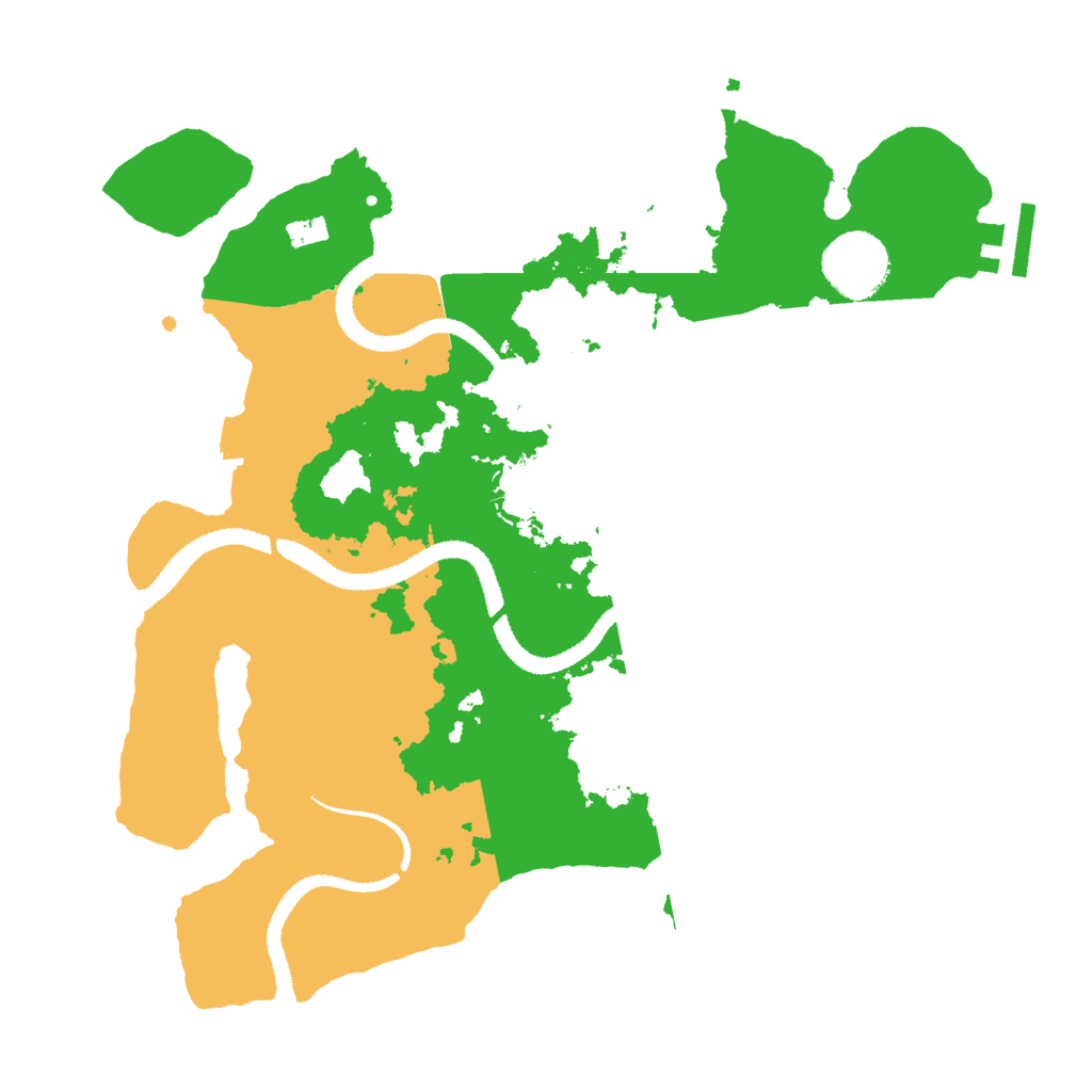 Biome Rust Map: Procedural Map, Size: 3000, Seed: 13975