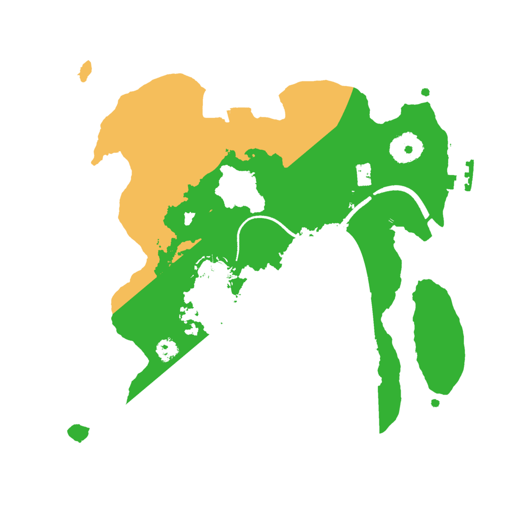 Biome Rust Map: Procedural Map, Size: 2500, Seed: 1109144250