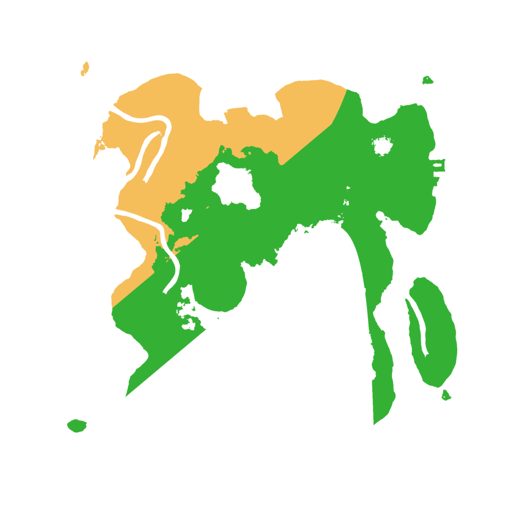 Biome Rust Map: Procedural Map, Size: 2500, Seed: 1109144250