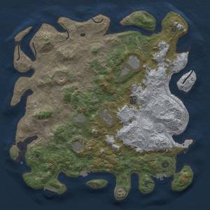 Thumbnail Rust Map: Procedural Map, Size: 4500, Seed: 8682, 17 Monuments