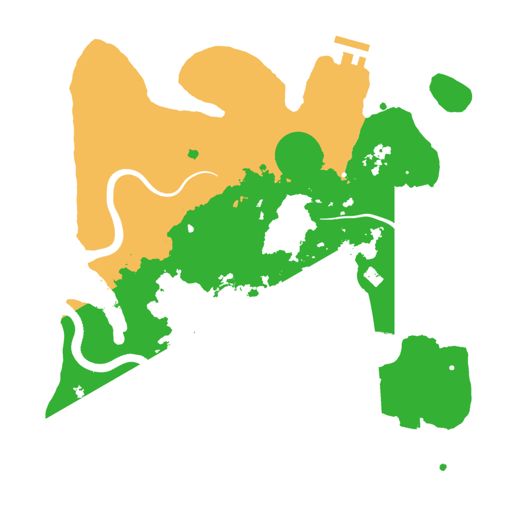 Biome Rust Map: Procedural Map, Size: 3000, Seed: 1595937558