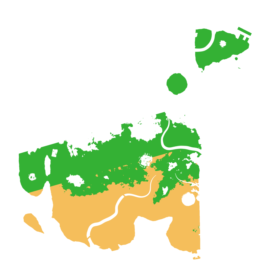 Biome Rust Map: Procedural Map, Size: 3700, Seed: 704434701