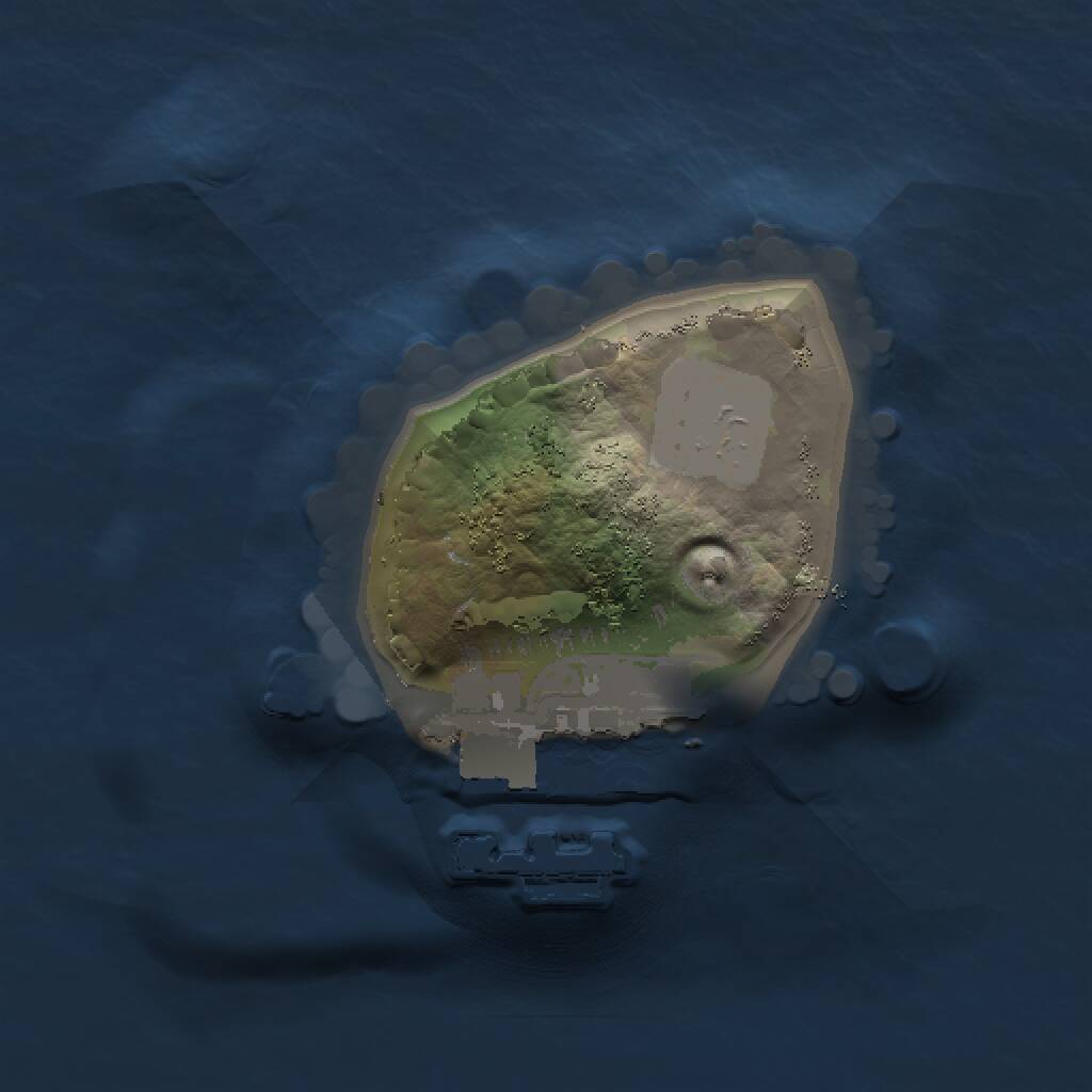 Rust Map: Procedural Map, Size: 1000, Seed: 19686, 2 Monuments