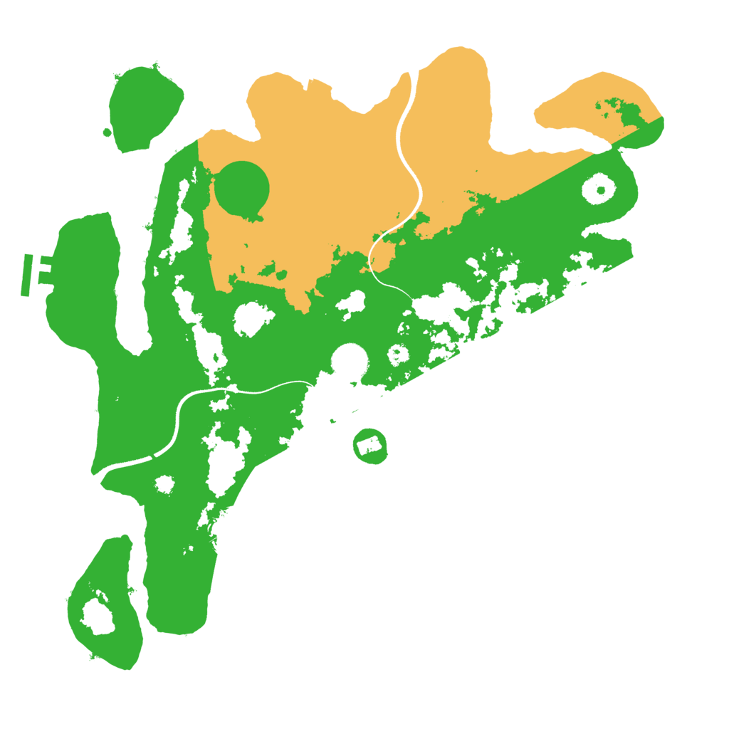 Biome Rust Map: Procedural Map, Size: 3500, Seed: 1026477962