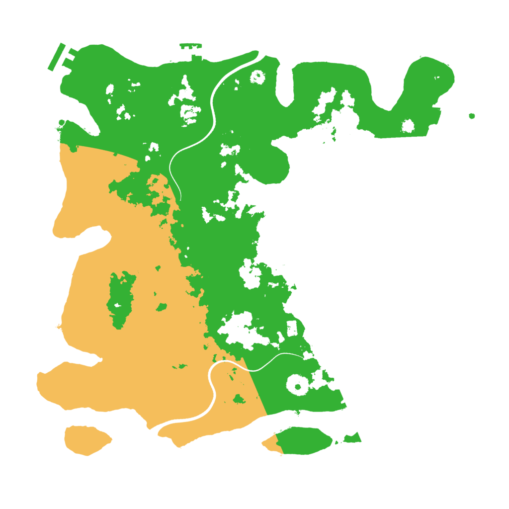 Biome Rust Map: Procedural Map, Size: 3500, Seed: 9439025