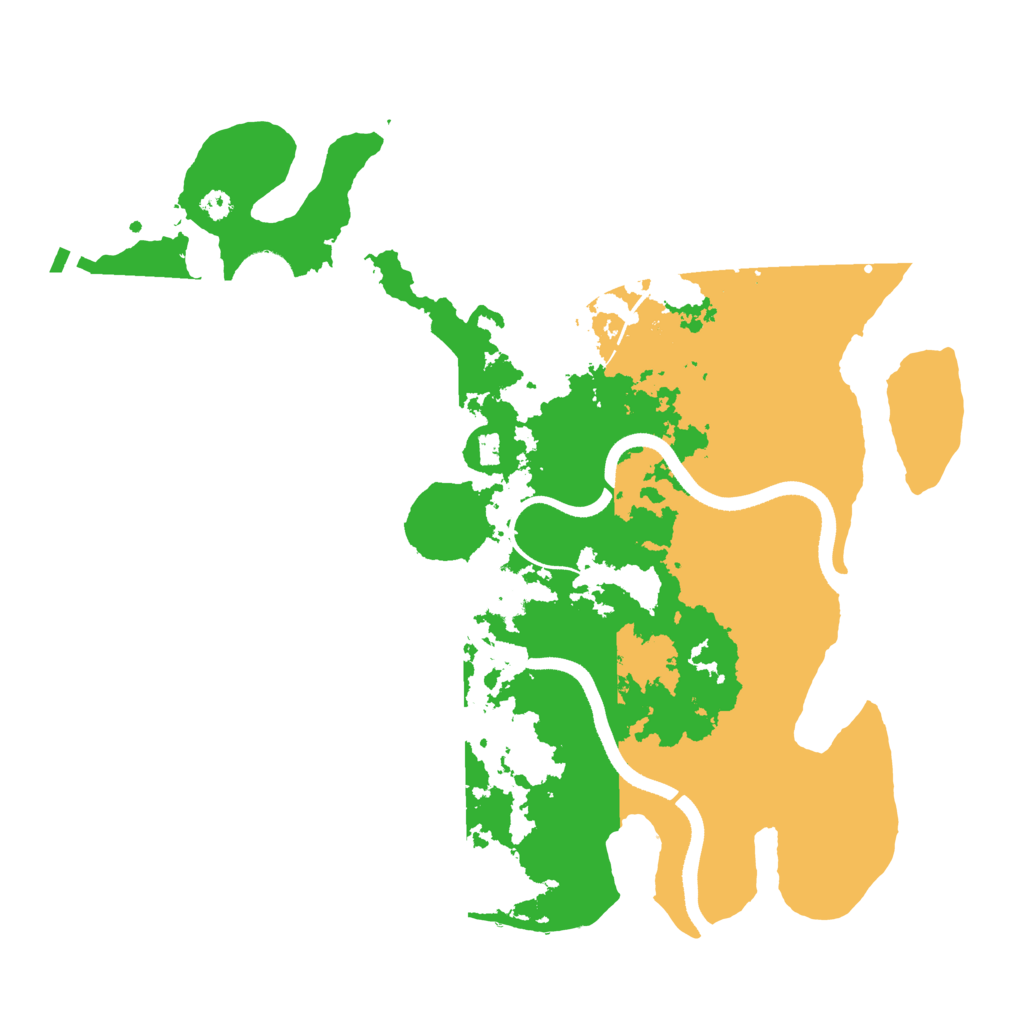 Biome Rust Map: Procedural Map, Size: 3500, Seed: 1212158321