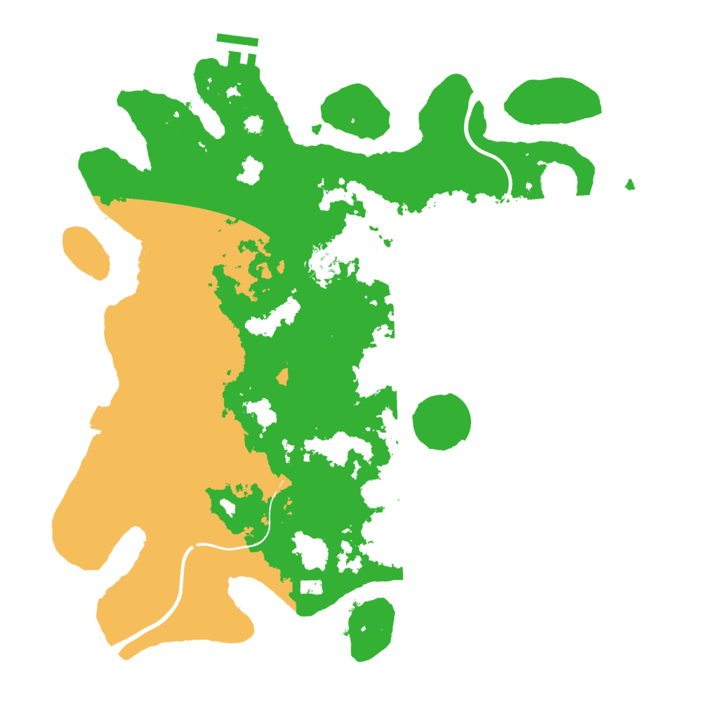 Biome Rust Map: Procedural Map, Size: 3500, Seed: 674129820