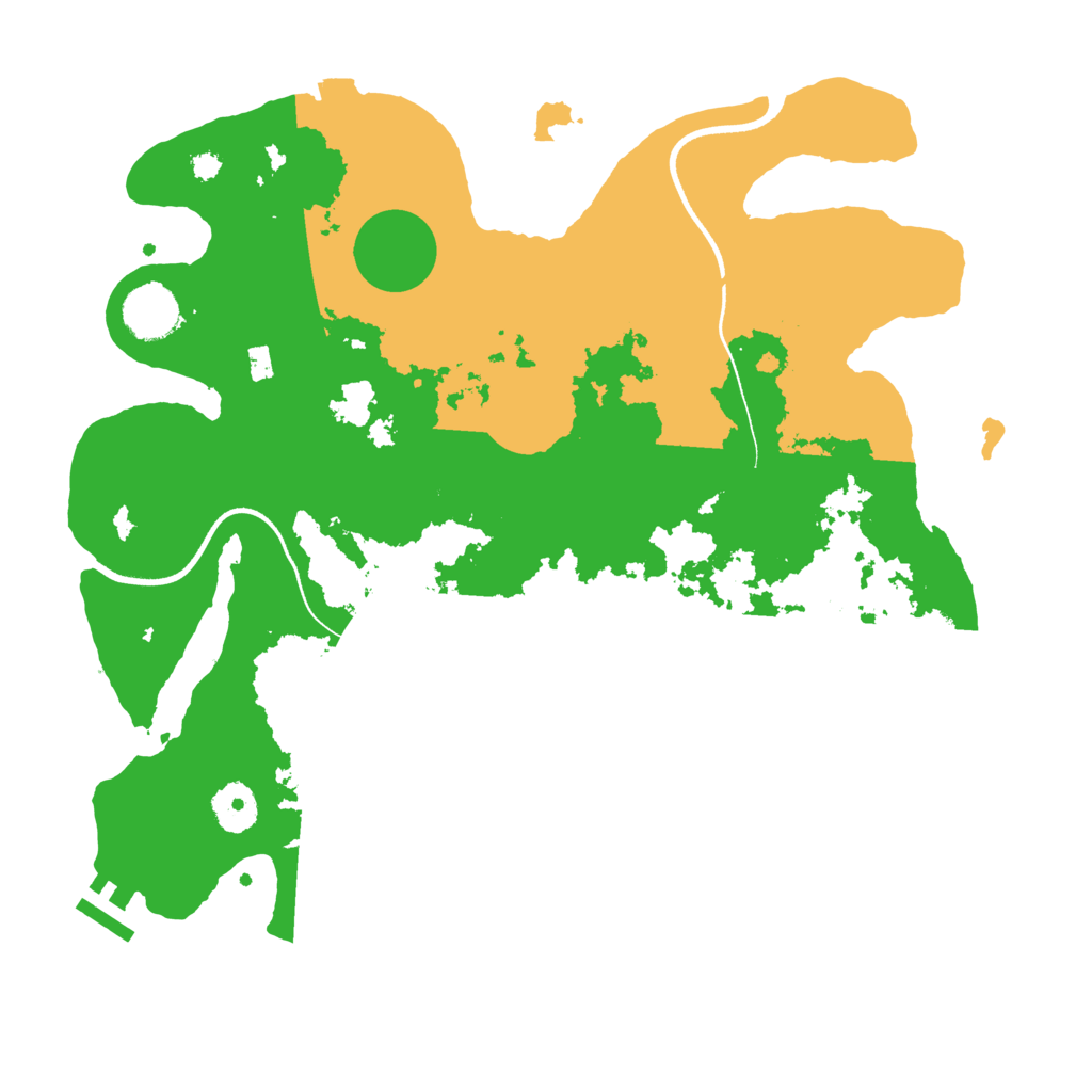 Biome Rust Map: Procedural Map, Size: 3500, Seed: 25272344