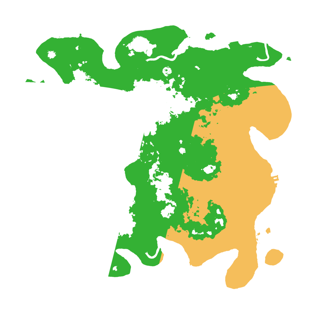 Biome Rust Map: Procedural Map, Size: 3500, Seed: 75534