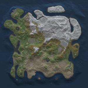 Thumbnail Rust Map: Procedural Map, Size: 3500, Seed: 188170015, 15 Monuments