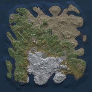 Thumbnail Rust Map: Procedural Map, Size: 4250, Seed: 43, 18 Monuments