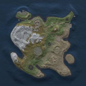 Thumbnail Rust Map: Procedural Map, Size: 2500, Seed: 196073022, 10 Monuments