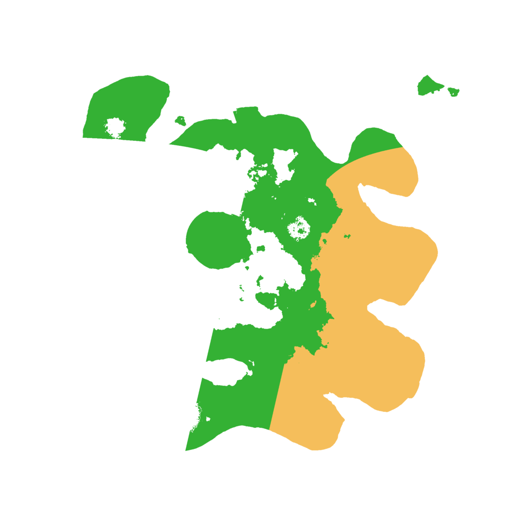 Biome Rust Map: Procedural Map, Size: 2400, Seed: 548084882