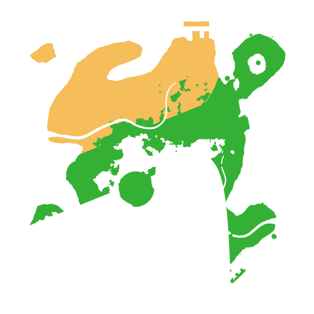 Biome Rust Map: Procedural Map, Size: 2500, Seed: 82801919