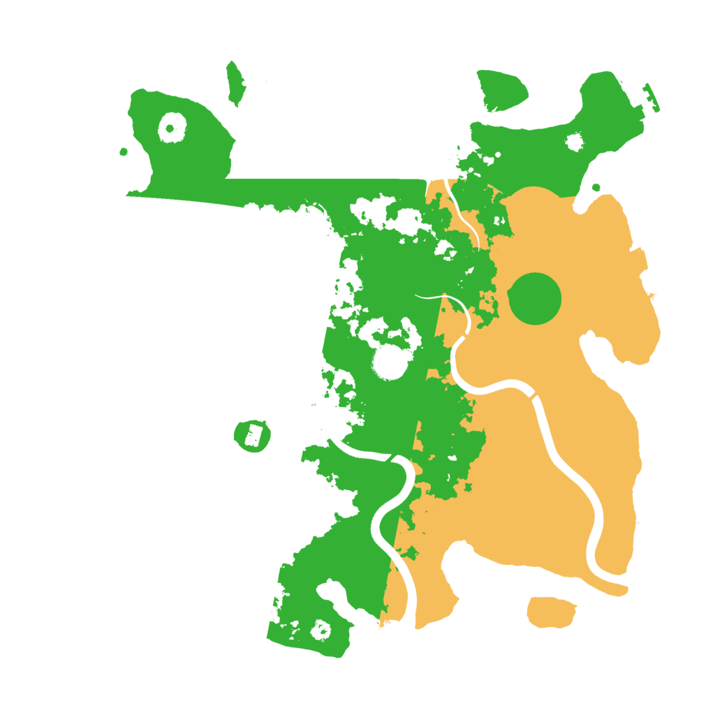 Biome Rust Map: Procedural Map, Size: 3600, Seed: 23456