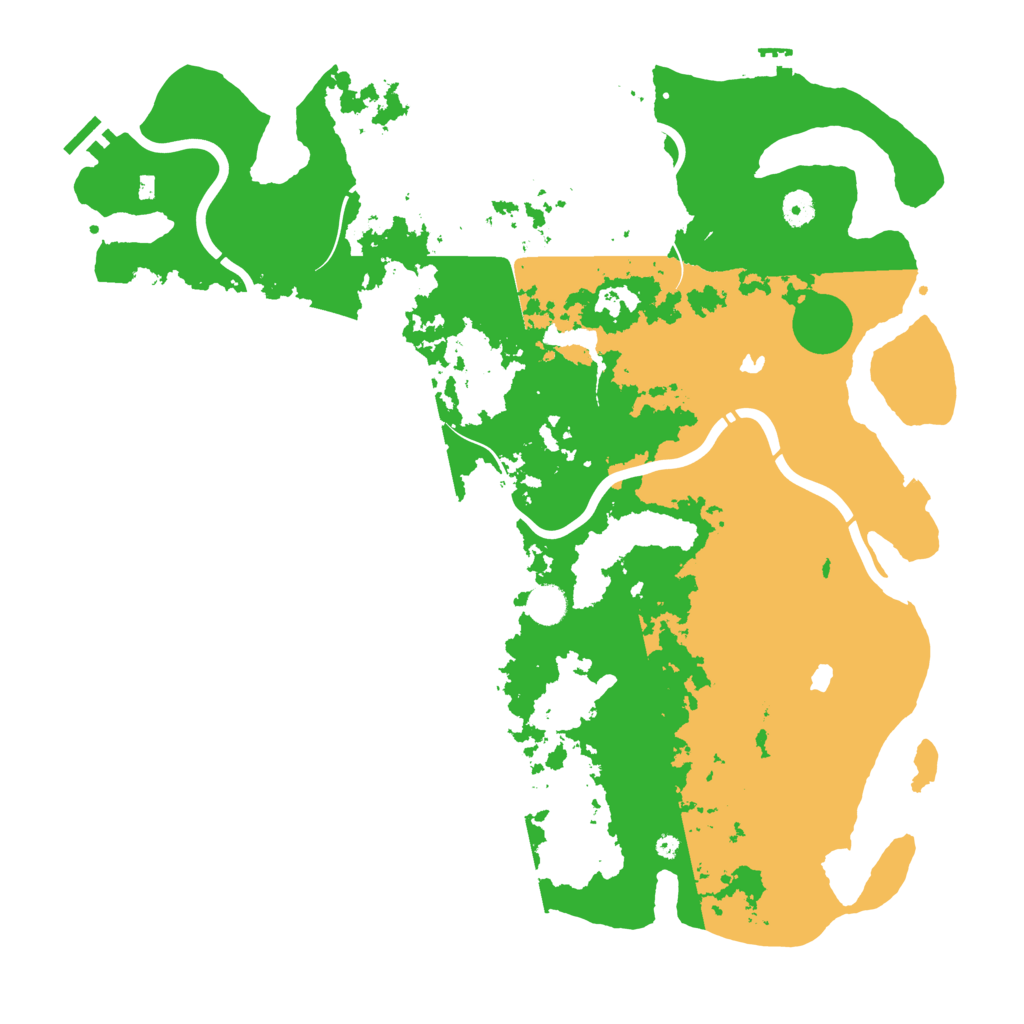 Biome Rust Map: Procedural Map, Size: 4500, Seed: 1657720393