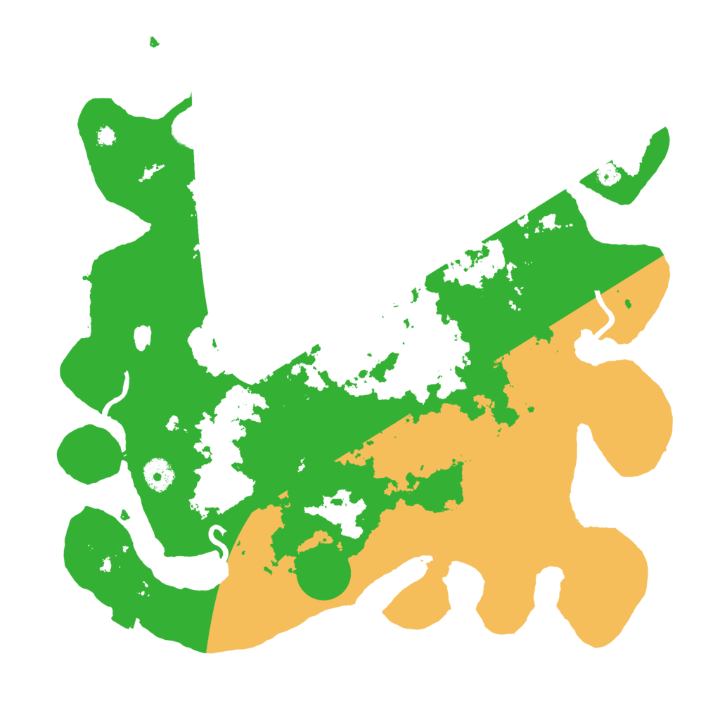 Biome Rust Map: Procedural Map, Size: 3500, Seed: 175419501