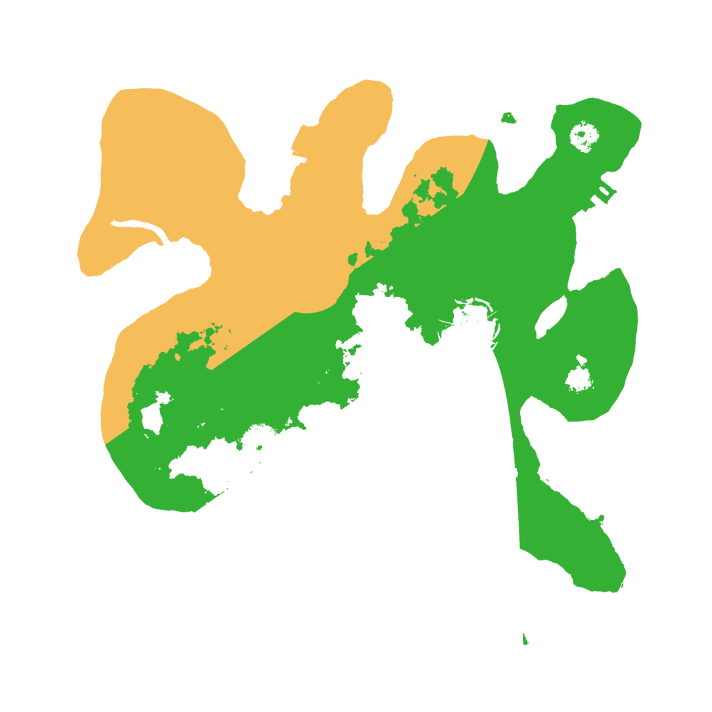 Biome Rust Map: Procedural Map, Size: 2600, Seed: 464207712