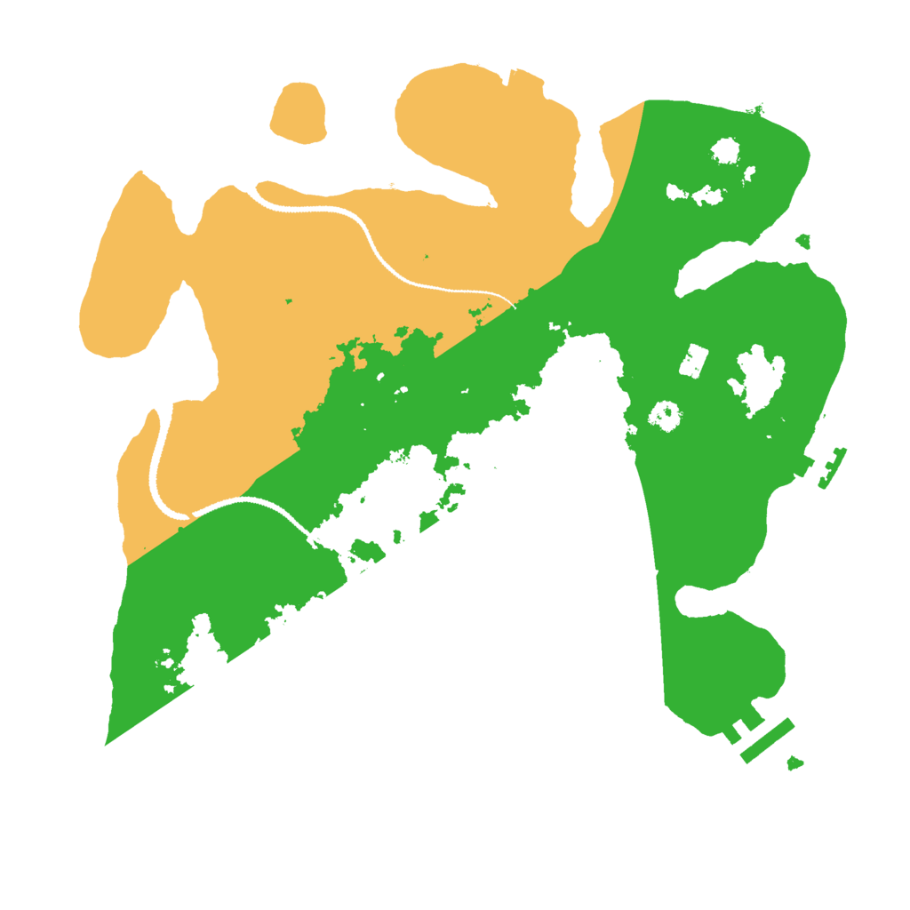 Biome Rust Map: Procedural Map, Size: 3000, Seed: 499855985