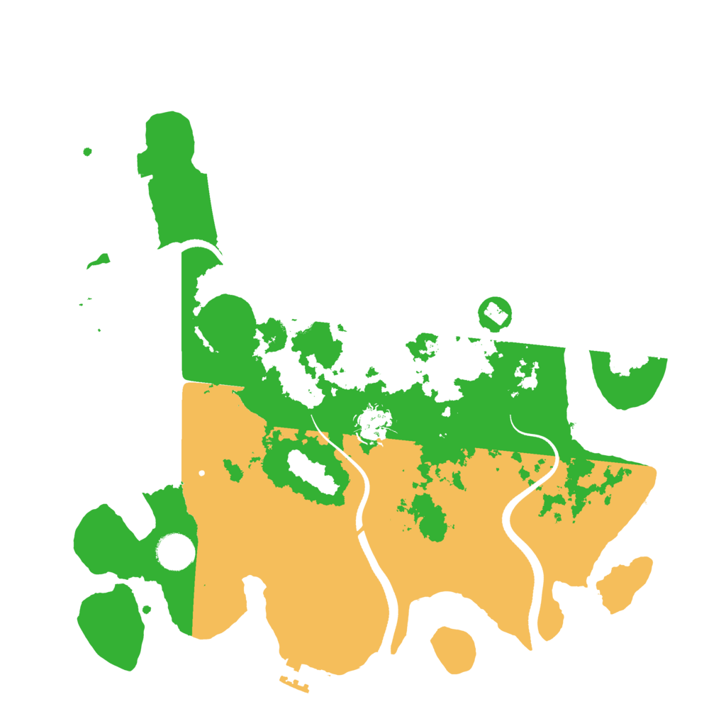 Biome Rust Map: Procedural Map, Size: 3500, Seed: 418570410