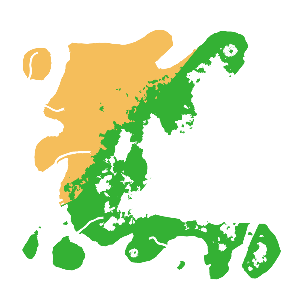 Biome Rust Map: Procedural Map, Size: 3500, Seed: 317466826