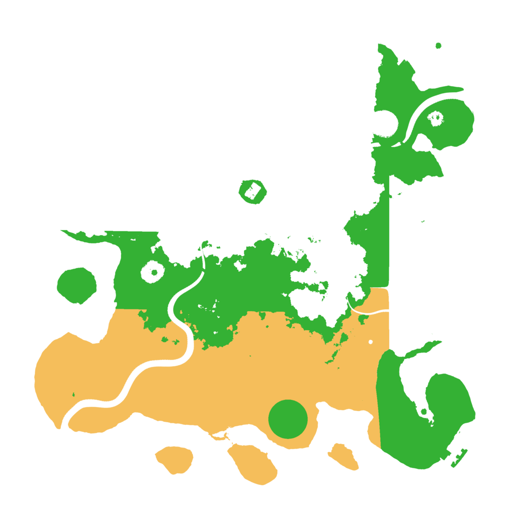 Biome Rust Map: Procedural Map, Size: 3500, Seed: 574003306