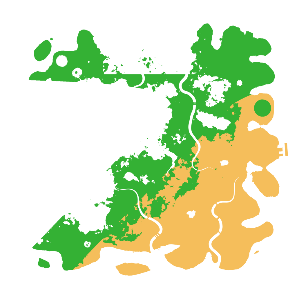 Biome Rust Map: Procedural Map, Size: 4600, Seed: 262593850
