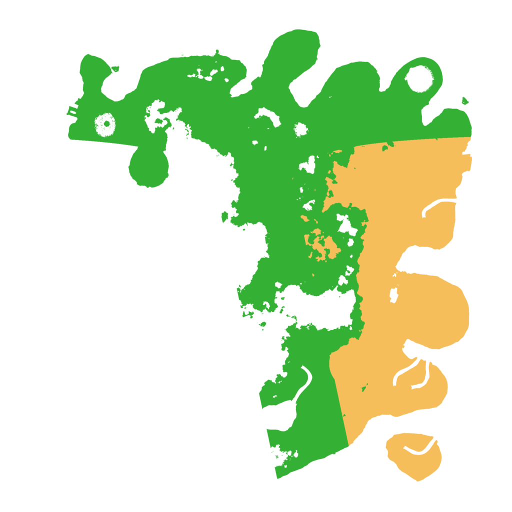 Biome Rust Map: Procedural Map, Size: 3500, Seed: 258491496