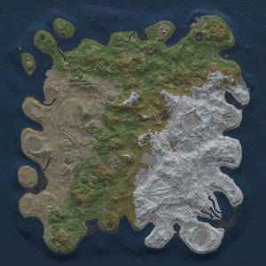 Thumbnail Rust Map: Procedural Map, Size: 4500, Seed: 1190929932, 19 Monuments