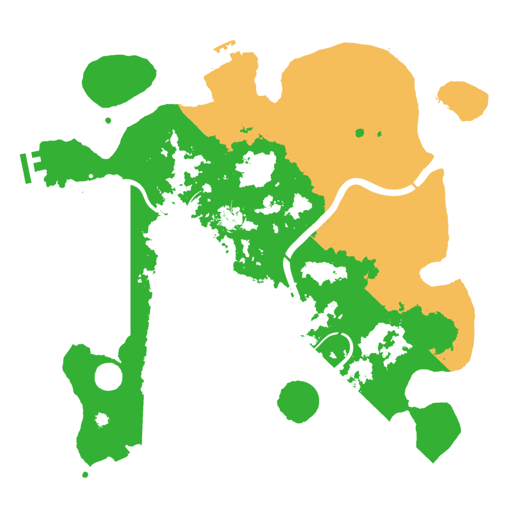 Biome Rust Map: Procedural Map, Size: 3500, Seed: 1670495346