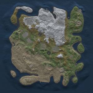 Thumbnail Rust Map: Procedural Map, Size: 3700, Seed: 1939873554, 18 Monuments