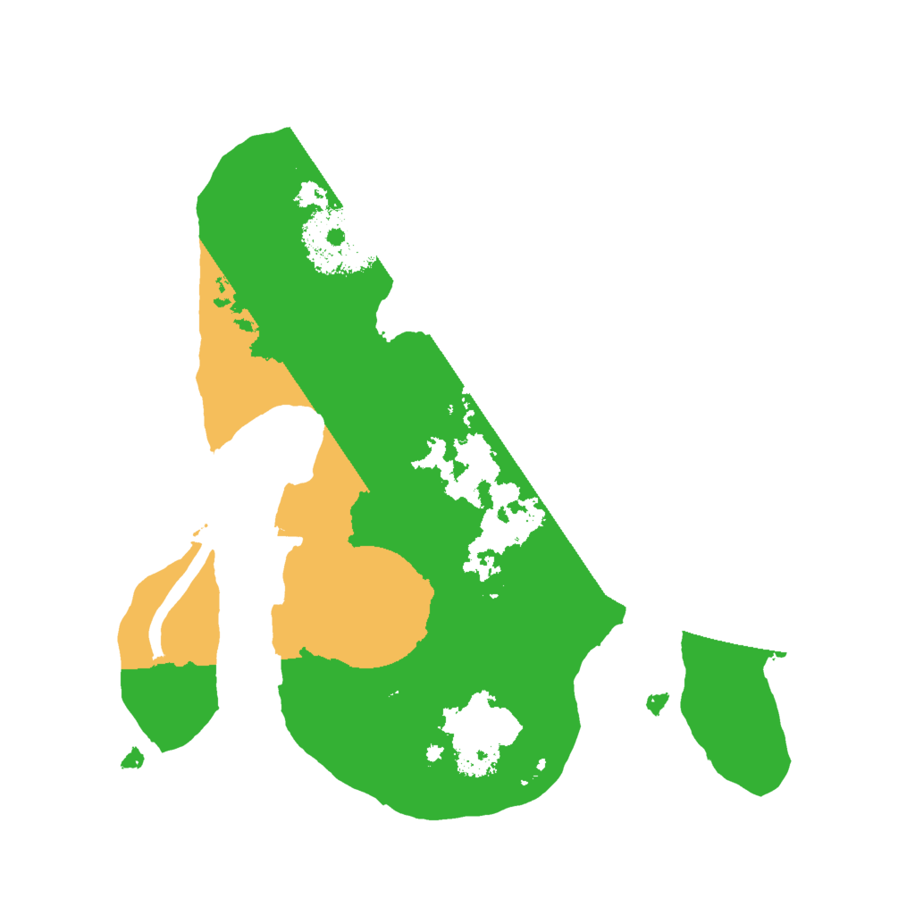 Biome Rust Map: Procedural Map, Size: 2000, Seed: 264228182