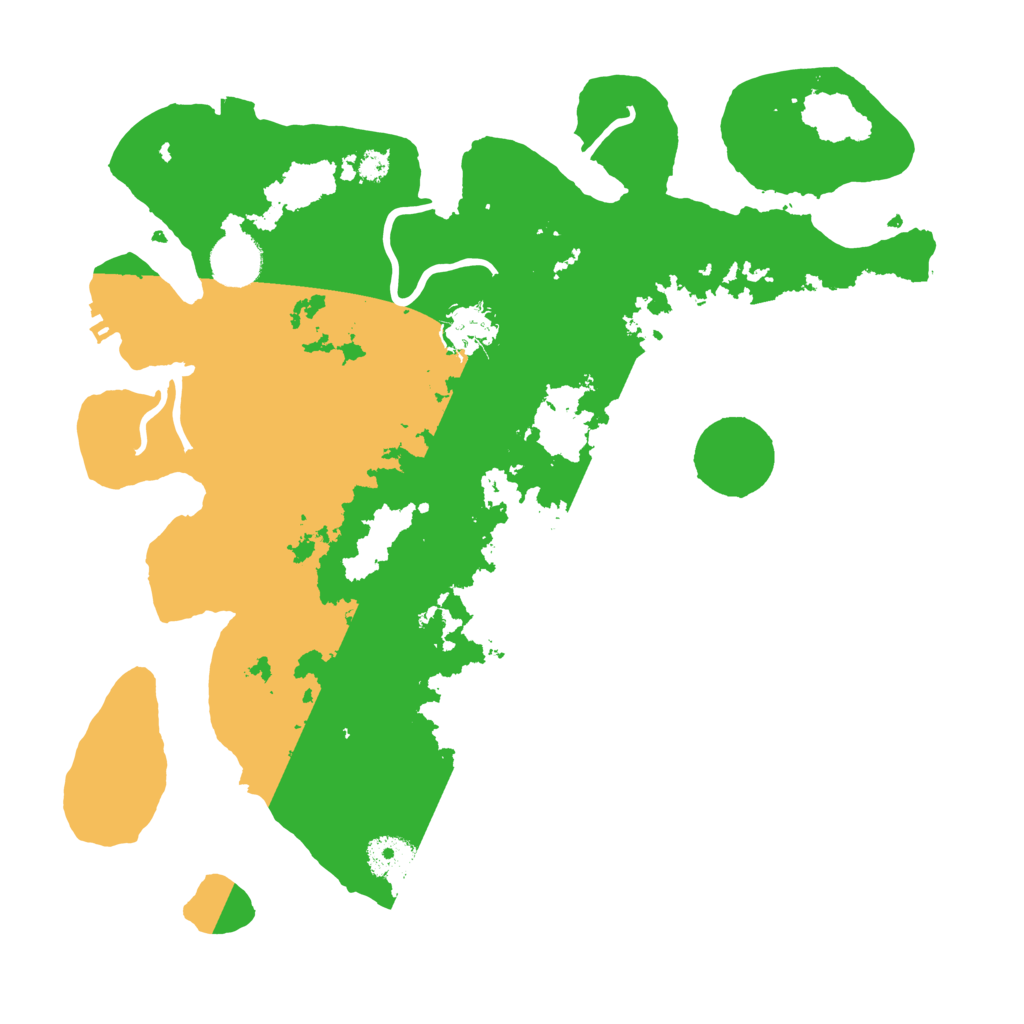 Biome Rust Map: Procedural Map, Size: 3500, Seed: 490805335