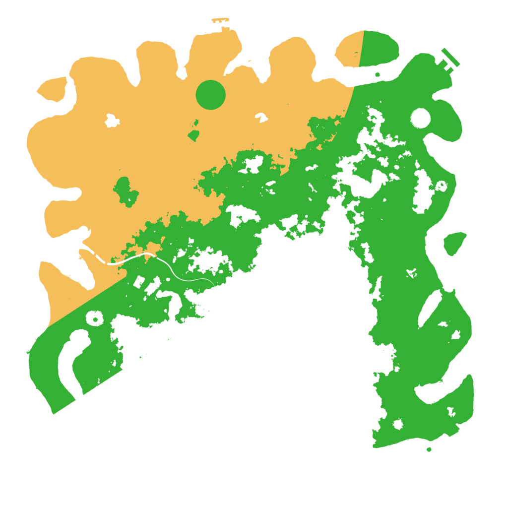 Biome Rust Map: Procedural Map, Size: 4500, Seed: 4898229