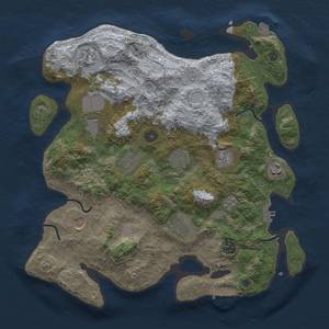 Thumbnail Rust Map: Procedural Map, Size: 3750, Seed: 267957138, 18 Monuments