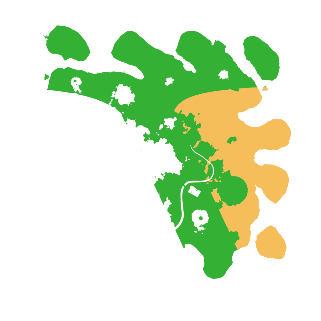 Biome Rust Map: Procedural Map, Size: 3000, Seed: 1299520230