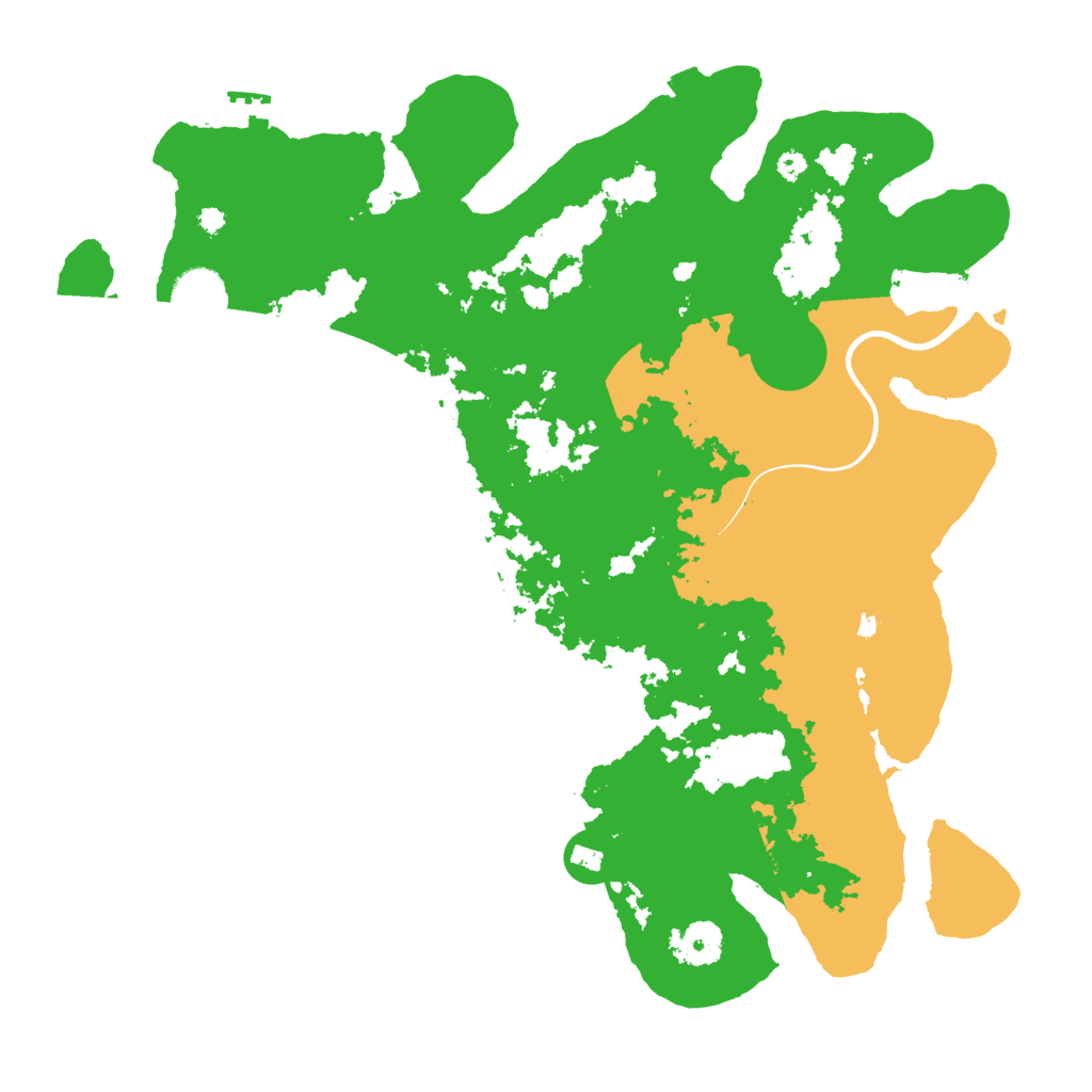 Biome Rust Map: Procedural Map, Size: 3800, Seed: 219027943