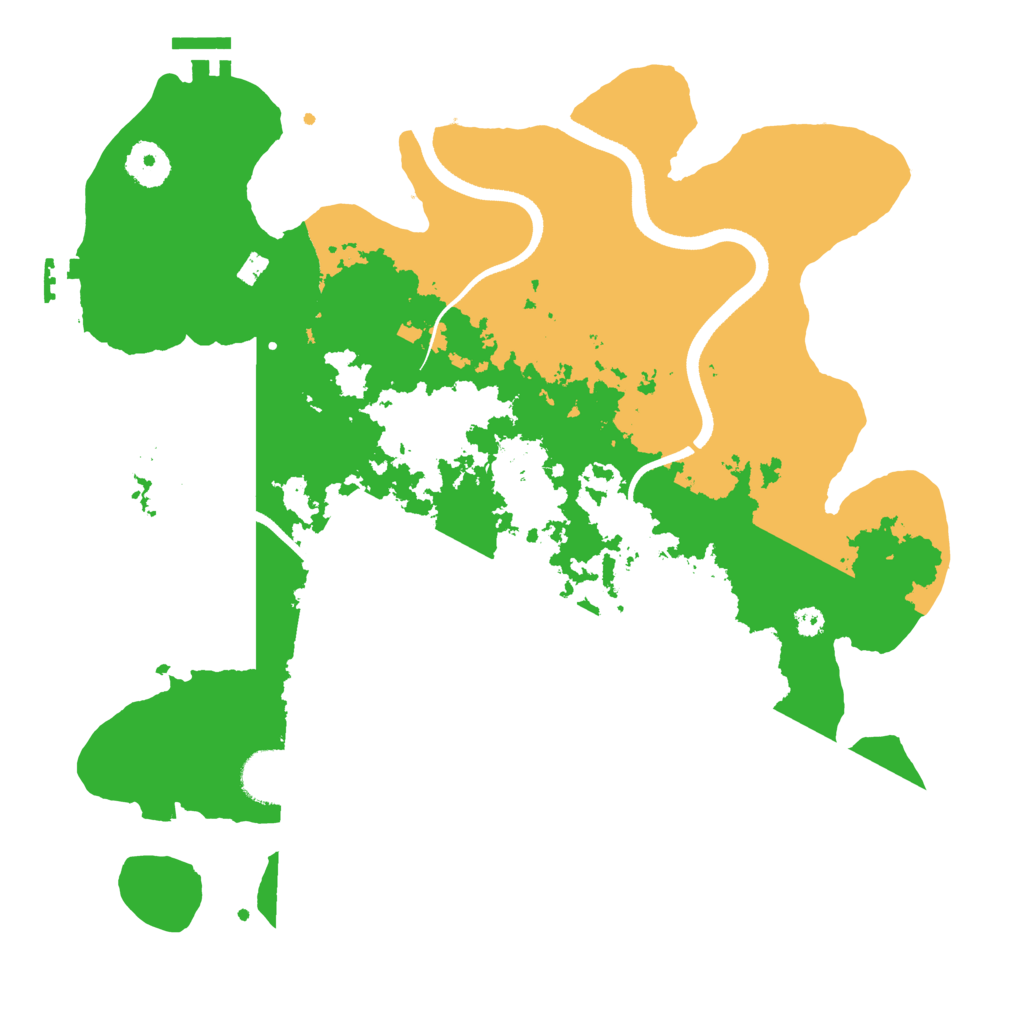 Biome Rust Map: Procedural Map, Size: 3500, Seed: 161992774