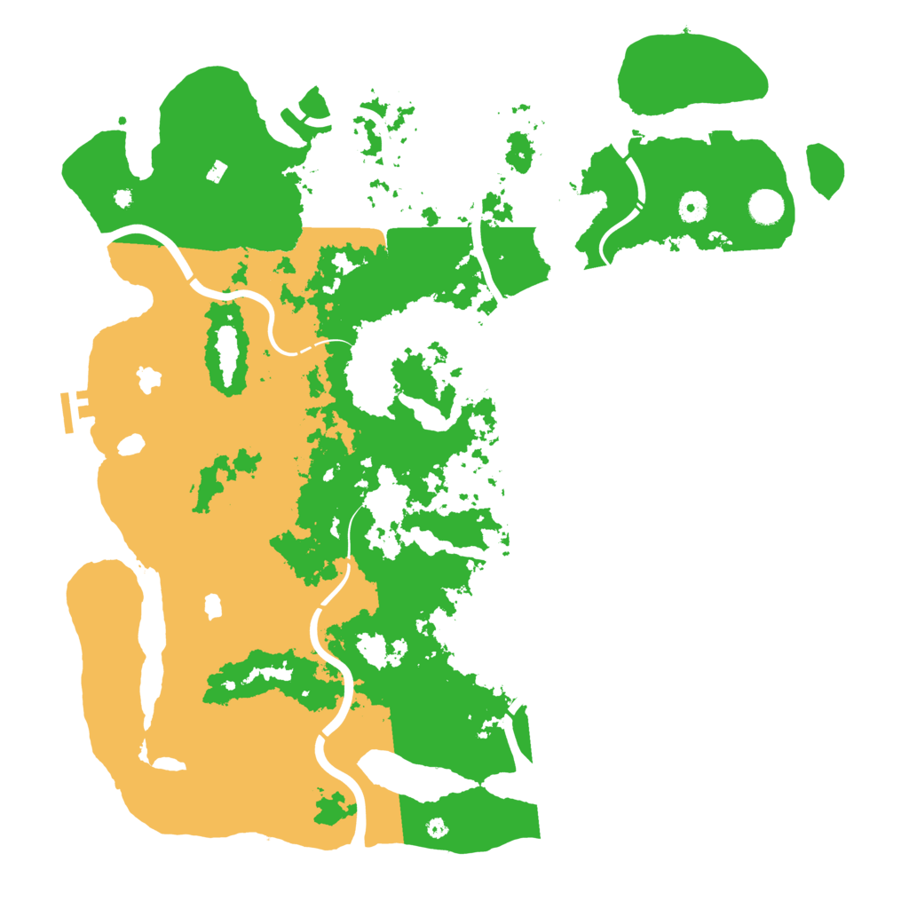 Biome Rust Map: Procedural Map, Size: 4500, Seed: 360121353