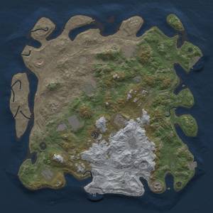 Thumbnail Rust Map: Procedural Map, Size: 4250, Seed: 13594662, 19 Monuments