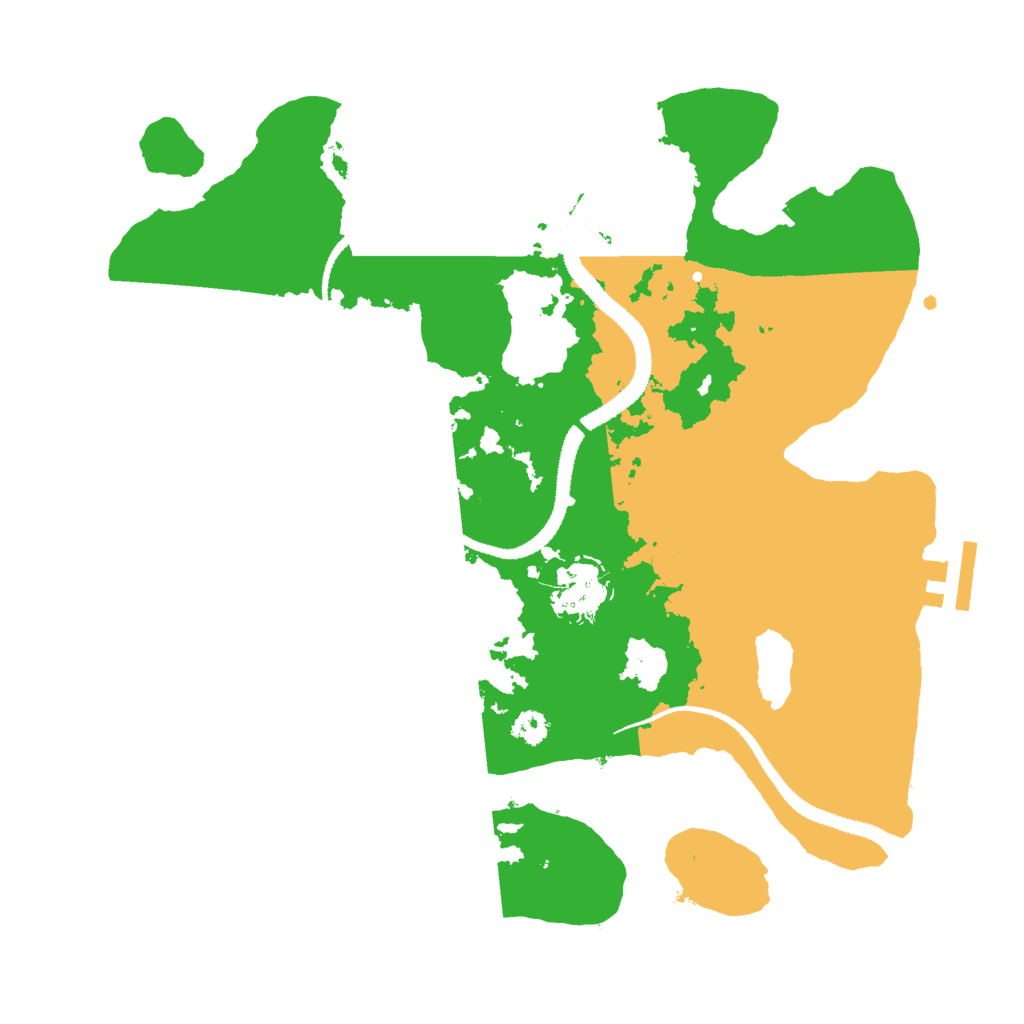 Biome Rust Map: Procedural Map, Size: 3000, Seed: 2127283015