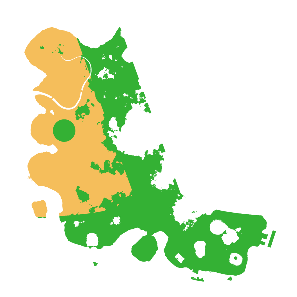 Biome Rust Map: Procedural Map, Size: 3500, Seed: 111538203