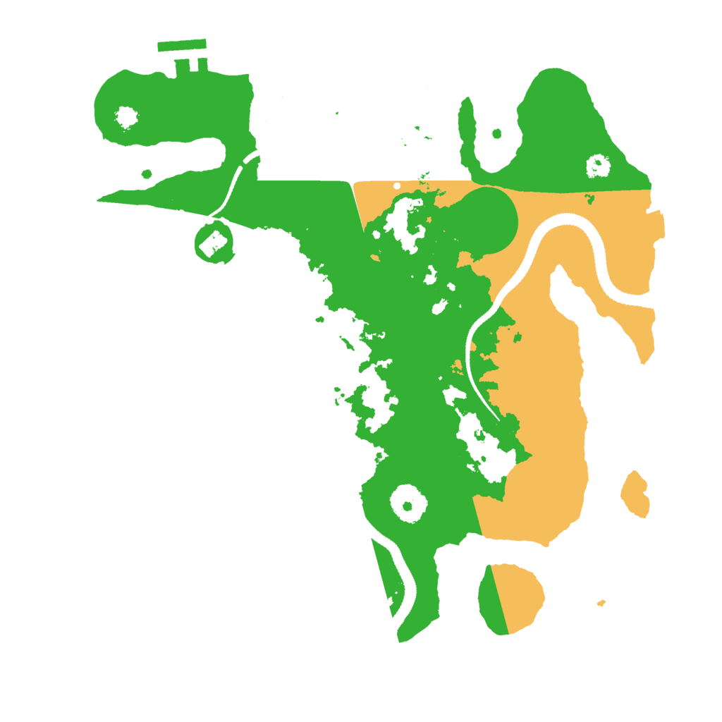 Biome Rust Map: Procedural Map, Size: 3000, Seed: 521658802