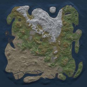 Thumbnail Rust Map: Procedural Map, Size: 4500, Seed: 1390128189, 19 Monuments