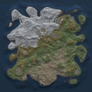 Thumbnail Rust Map: Procedural Map, Size: 3800, Seed: 2081086086, 17 Monuments