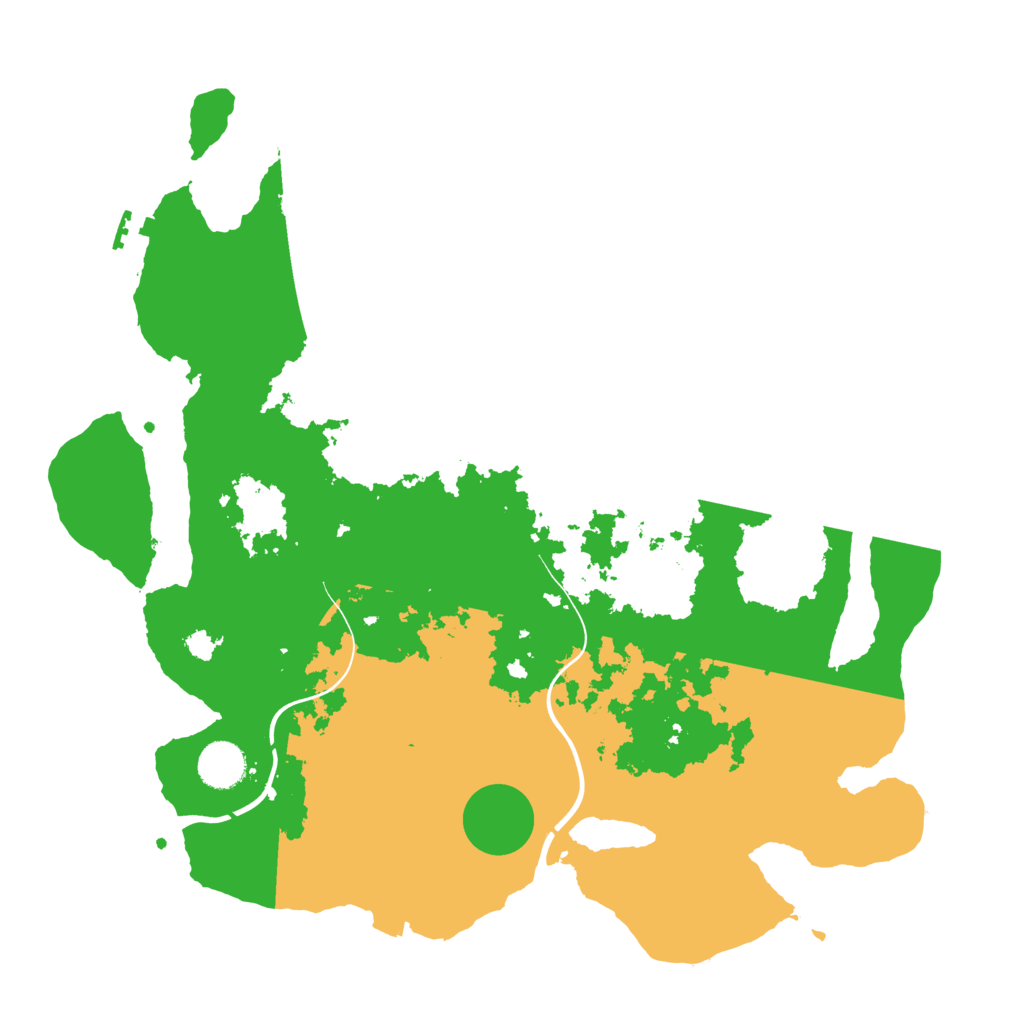 Biome Rust Map: Procedural Map, Size: 3800, Seed: 275722446
