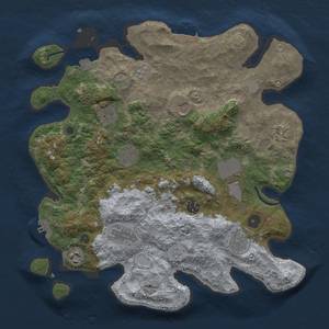 Thumbnail Rust Map: Procedural Map, Size: 3700, Seed: 1677831222, 18 Monuments